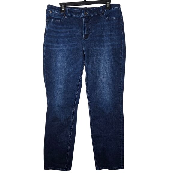 Leggings En Denim Talbots 5 Poches - Taille 2P - Crop - Occasion Très Bon état - Boutons Métalliques